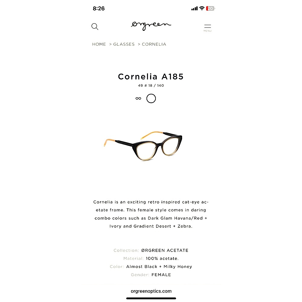 Black and Tan Women's Glasses